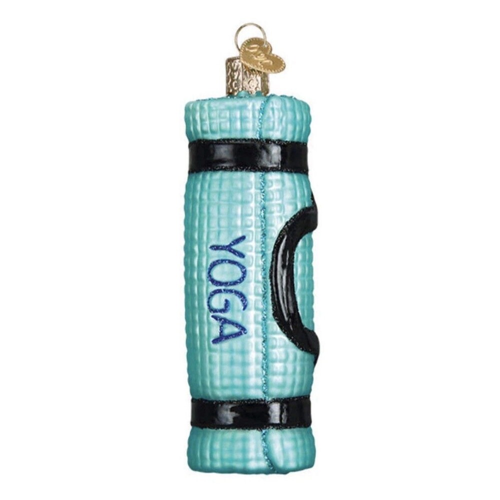 Old World Christmas Yoga Mat Glass Christmas Ornament w/ Box